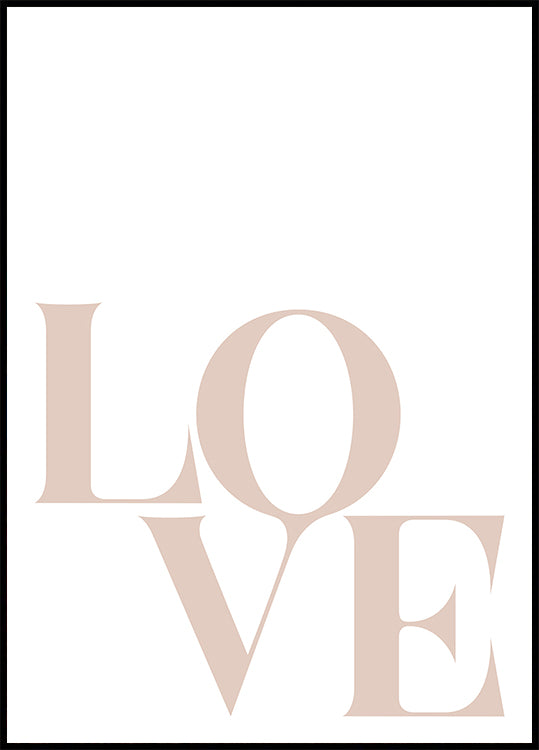 Minimalist Love Typography Poster