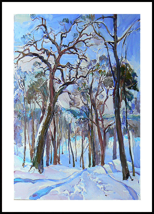 Winter forest Poster