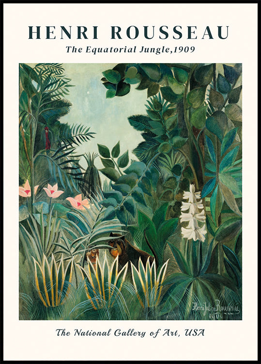 Henri Rousseau - The Equatorial Jungle Poter Poster