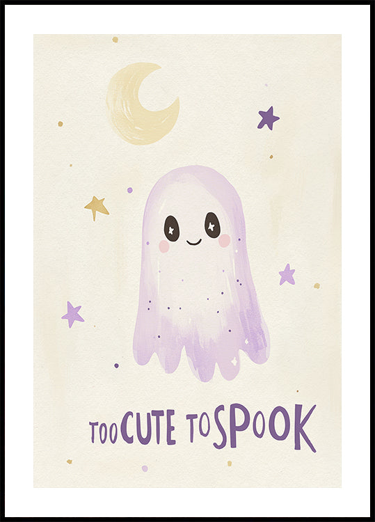 Adorable Ghost Night Poster
