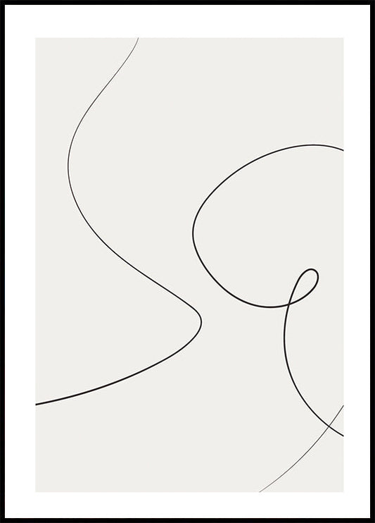 Abstract Line Art Poster