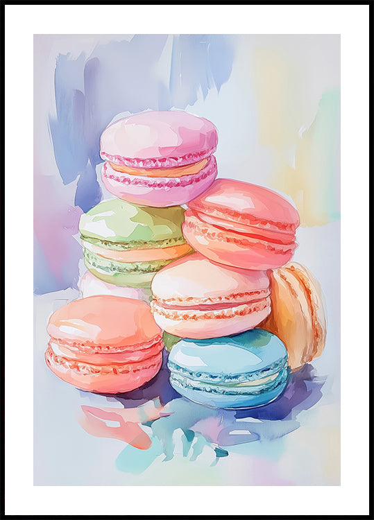 Colorful Macaron Poster