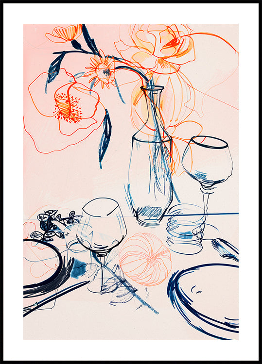 Floral Still-Life Poster