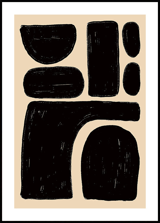 Bold Abstract Shapes poster