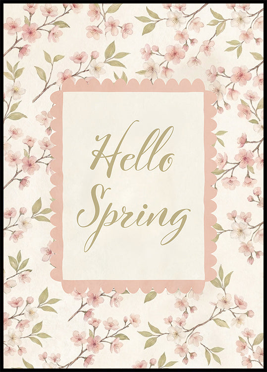 Hello Spring Poster