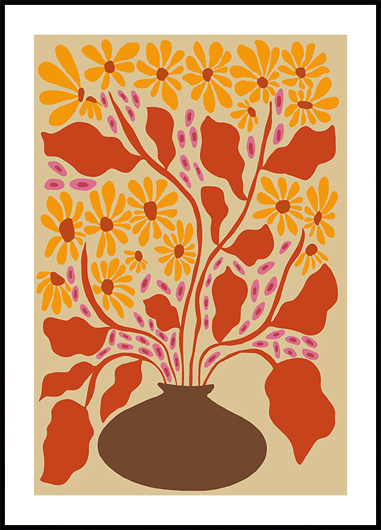 Retro Patal Pottery Poster