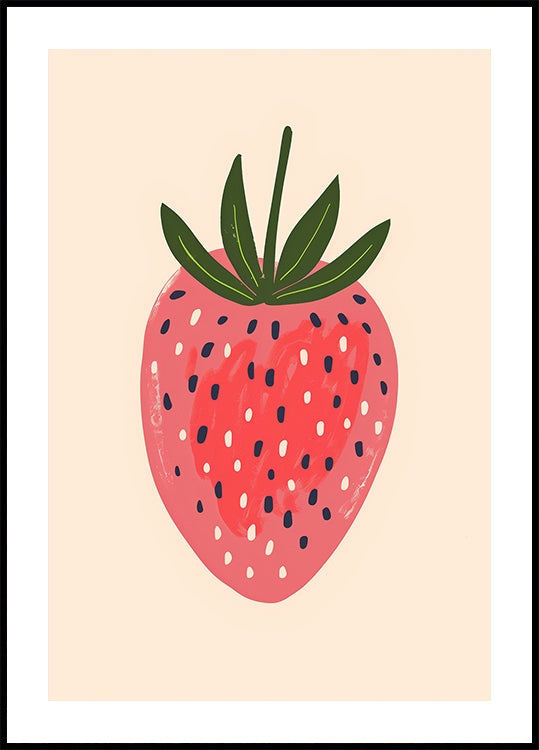 Big Happy Strawberry Plakat Poster