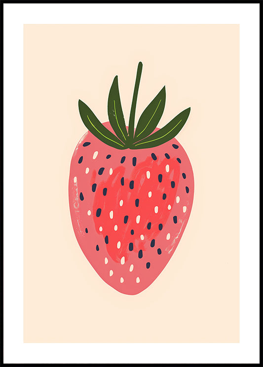 Big Happy Strawberry Plakat