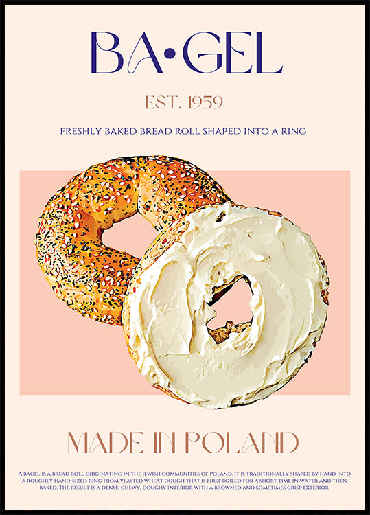 Polish Bagel Delight Poster