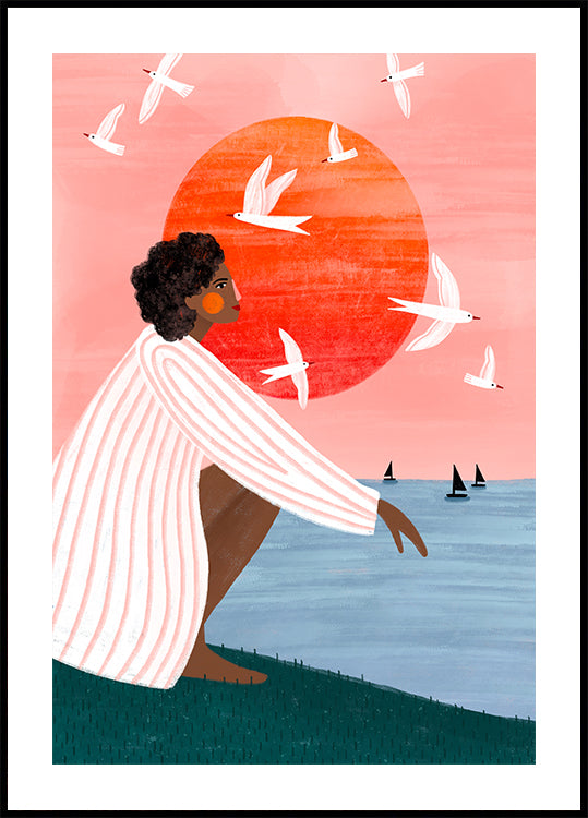 Sunset On My Own Poster