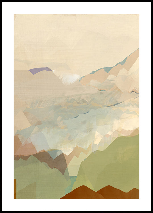 Peachy Mountain Range 3 Poster