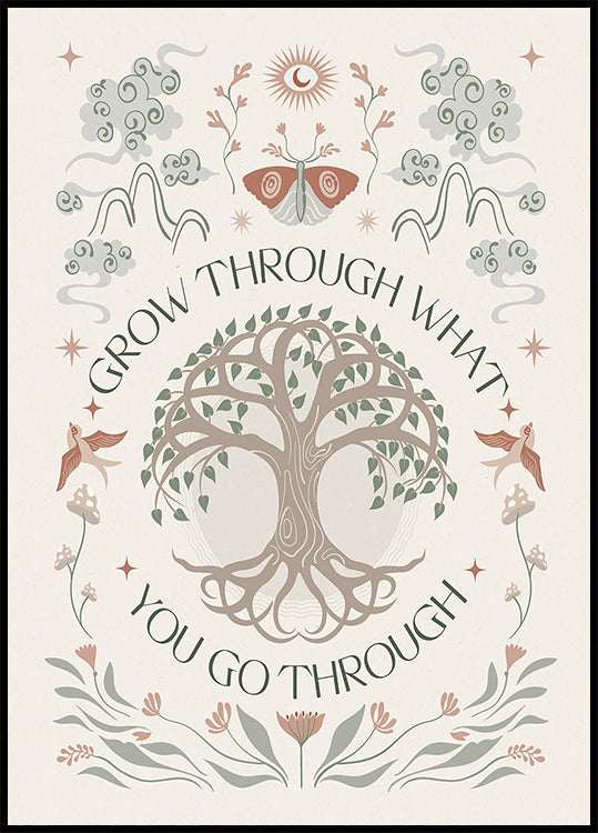 Grow Through Poster – Posterbox.uk