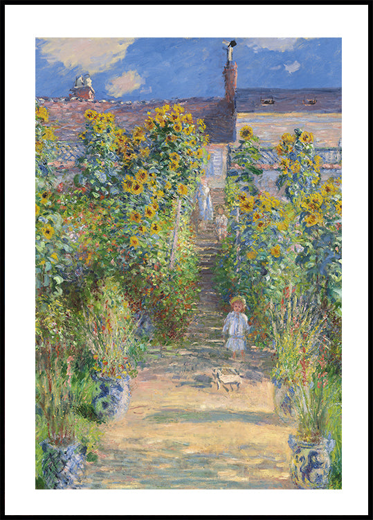 The Artist's Garden at Vétheuil Poster