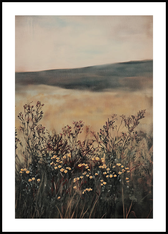 Landscape Flower Poster