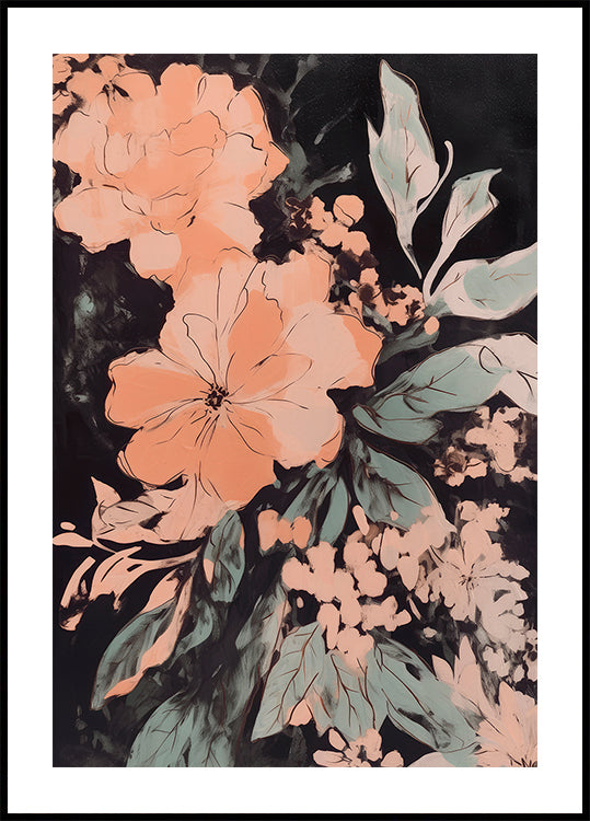 Petals in Moonlight Poster