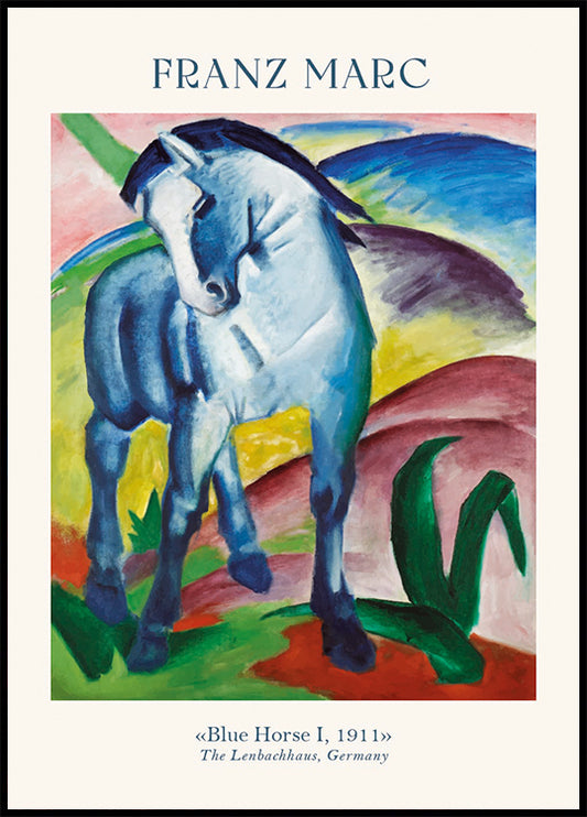 Blue Horse I,Franz Marc Poster