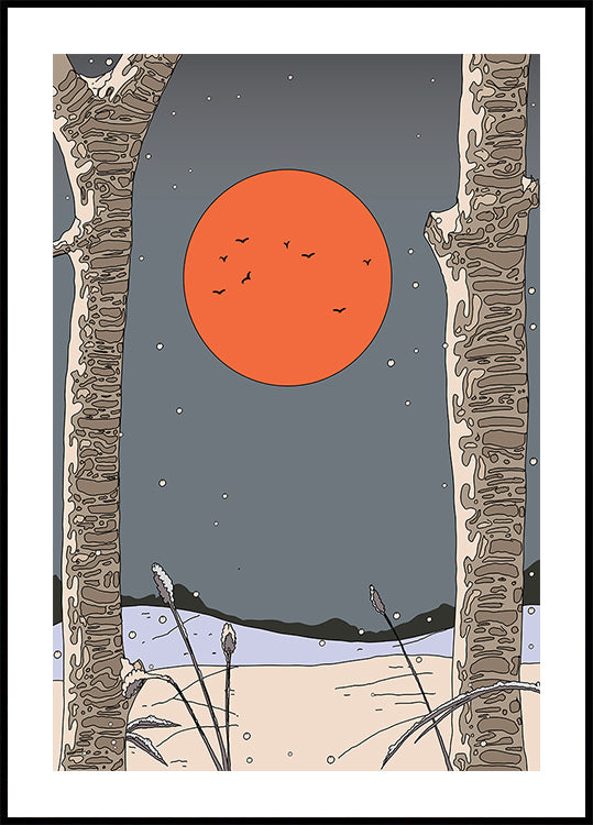 Winter Landscape Poster