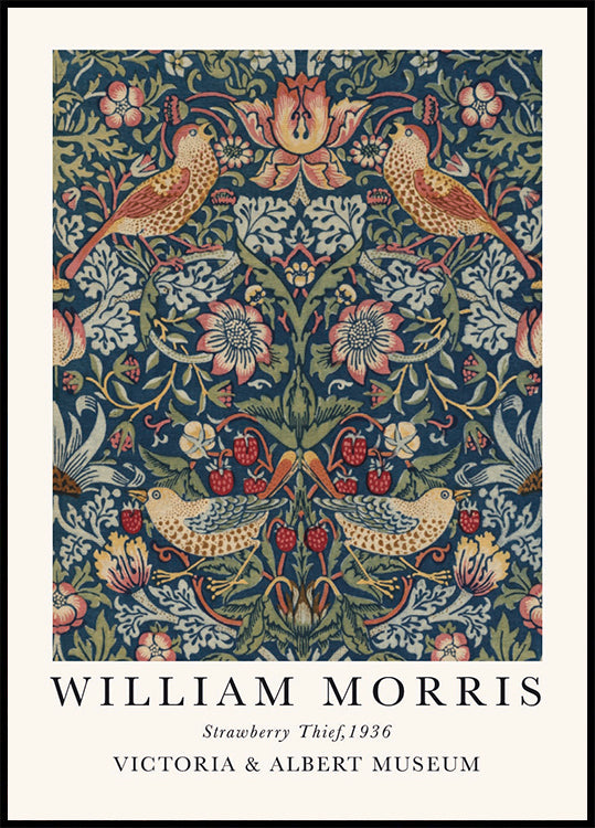 William Morris Strawberry Thief poster