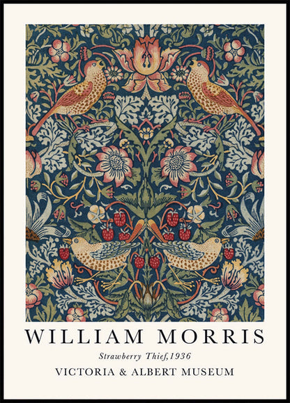 William Morris Strawberry Thief poster