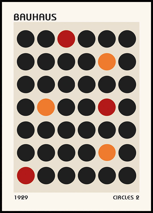 Bauhaus Circles 2 Poster