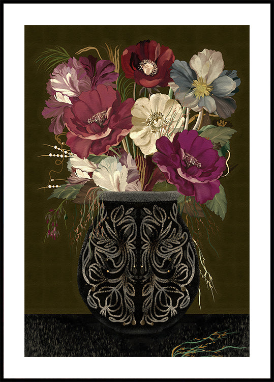 Vintage bouquet Poster