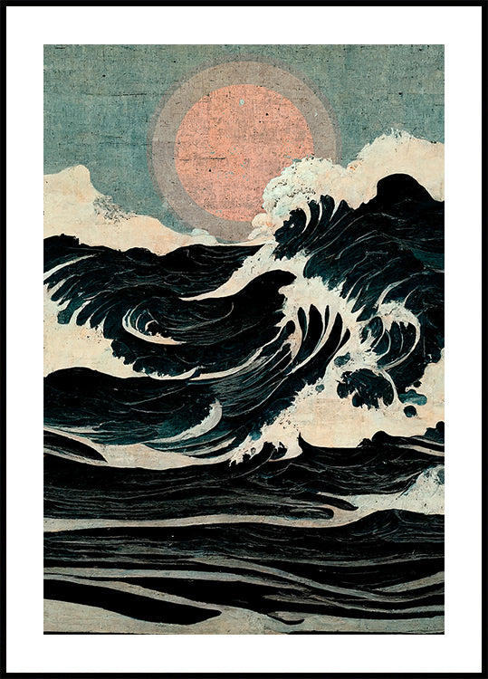 Celestial Wavescape Poster