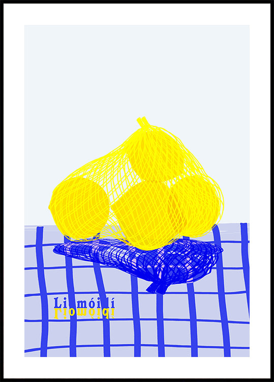 Lemons in bag Poster