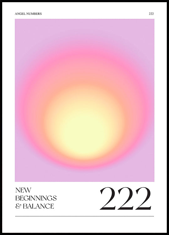 Gradient with Soft Pink and Yellow Hues  Poster