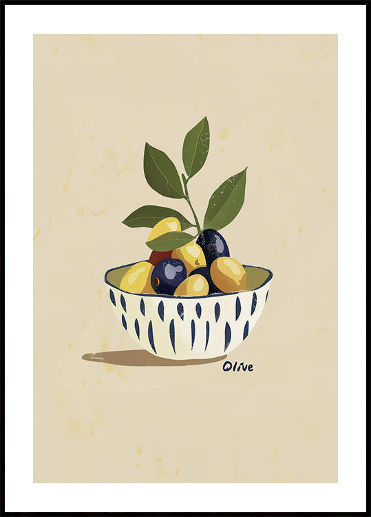 Bowl of Olives Poster