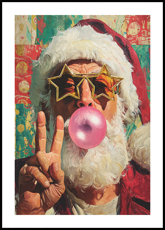 The Cheerful Santa Claus Poster