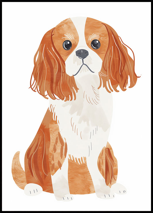 Cavalier Spaniel Dog Poster