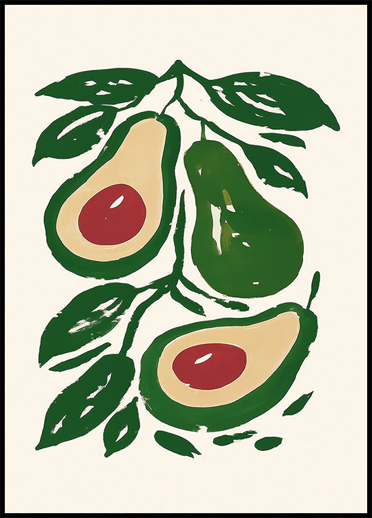 Avocado Branch Art Poster