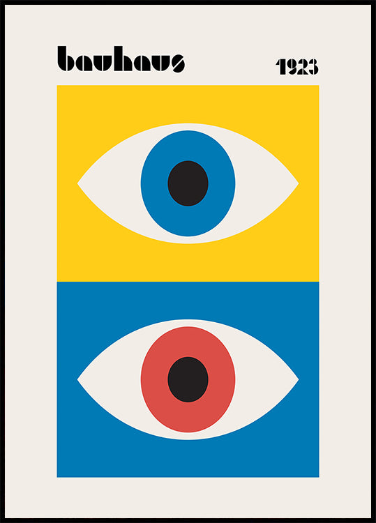 Bauhaus Eyes Abstract Poster