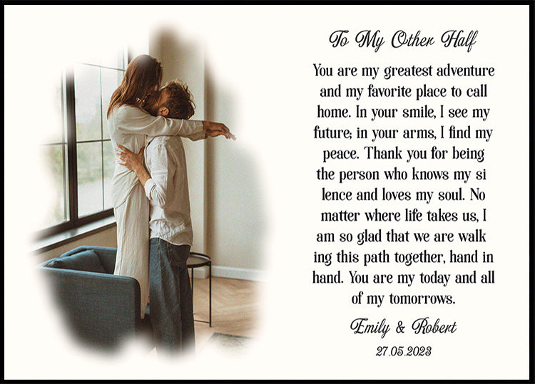Photo With Poem Personal Poster