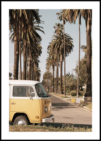 Van on the Streets of California Poster