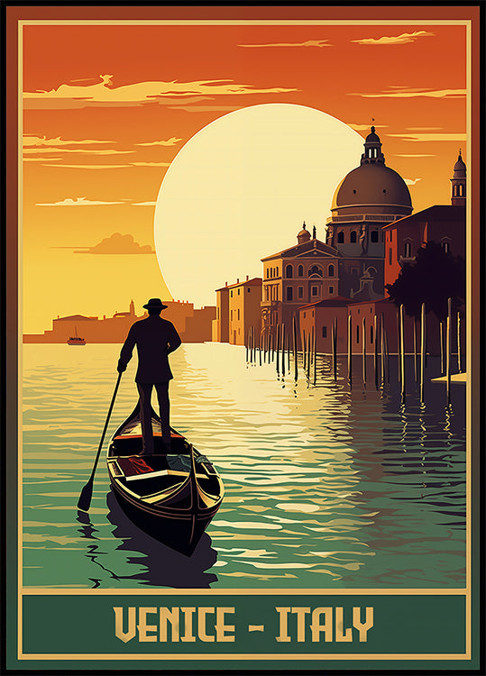Timeless Venice Glow Poster