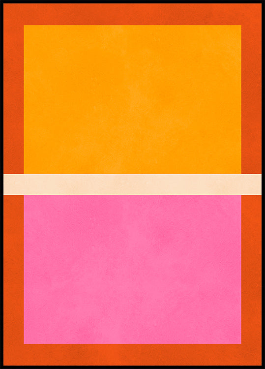 Bold Geometric Blocks Poster