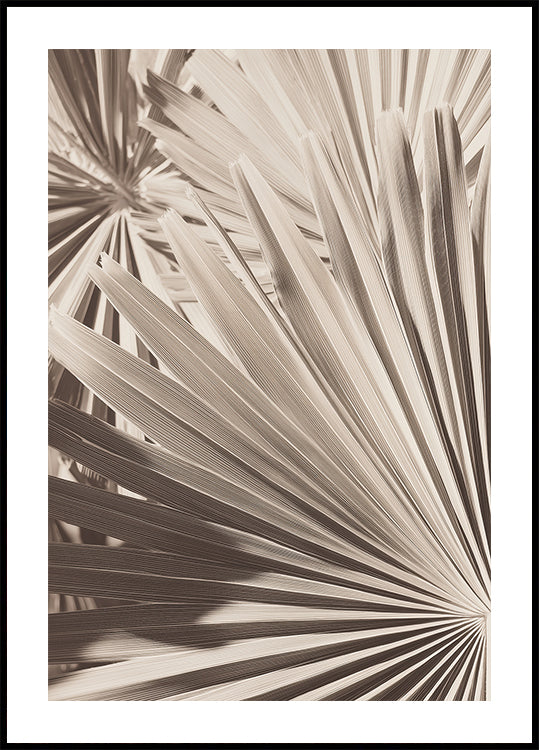 Abstract Palm Leaf Art Poster