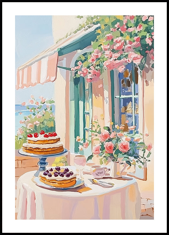 French Dessert Cafe Poster