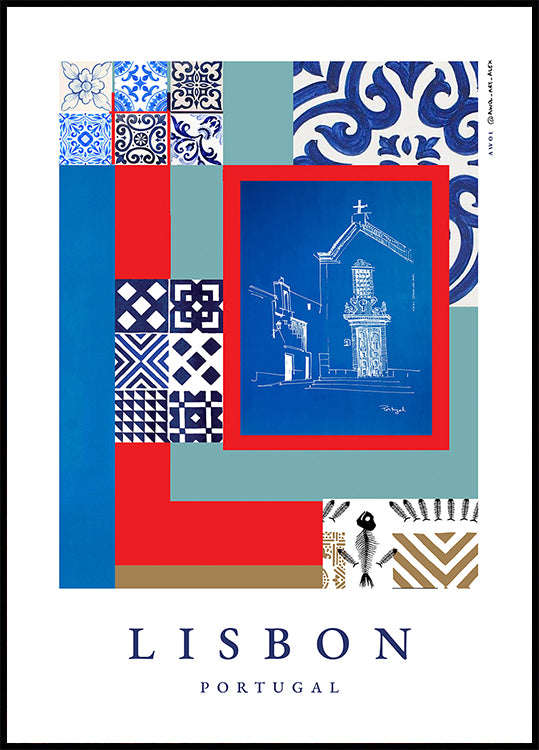 Lisbon Façades Poster