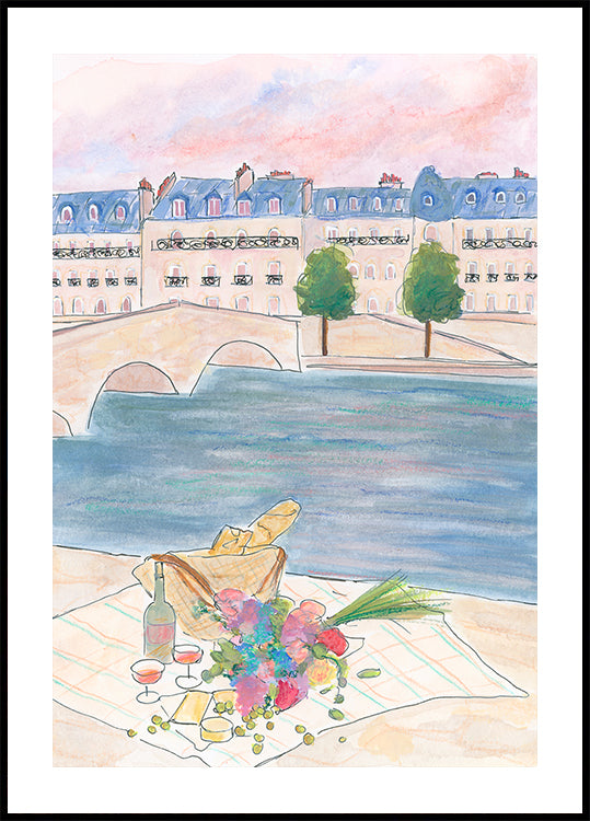 Paris Picnic At the Seine