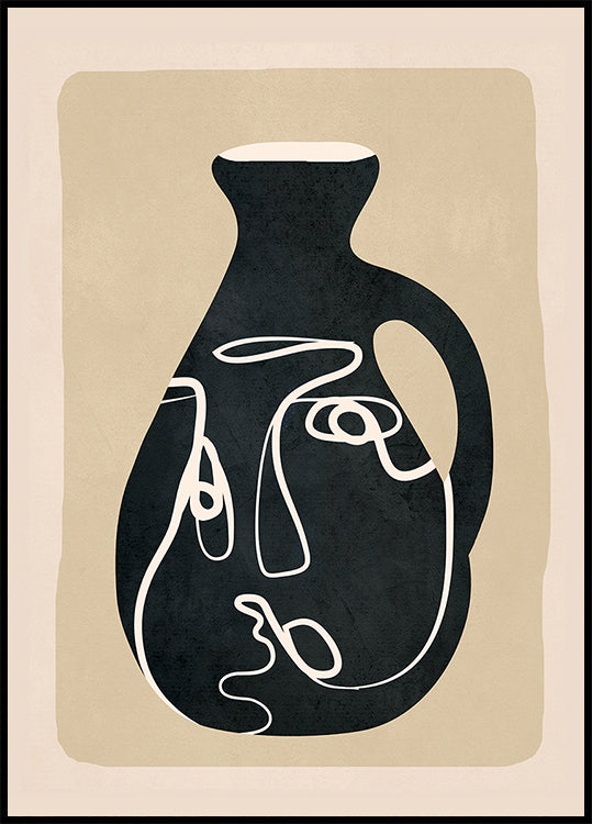 Abstract Art Vase Poster