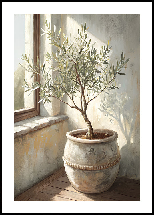 Olive Tree Still Life Poster