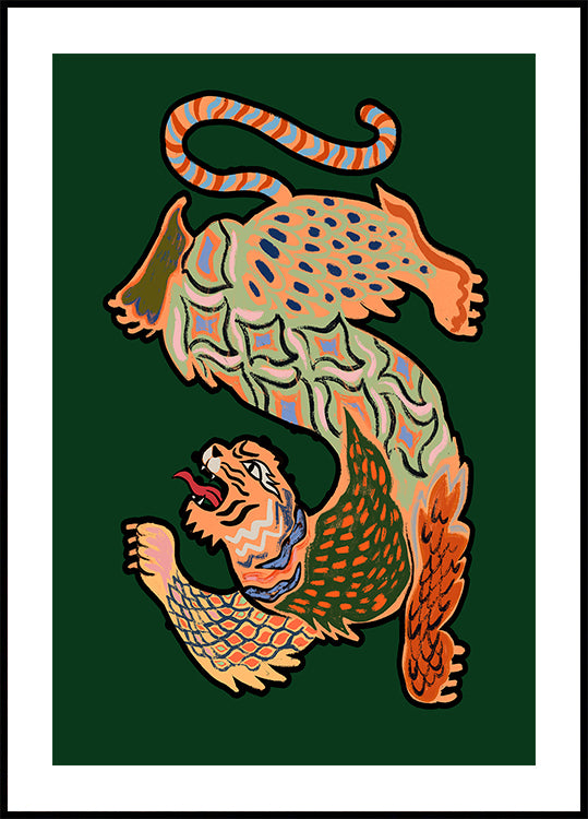 Asiantiger Green Poster