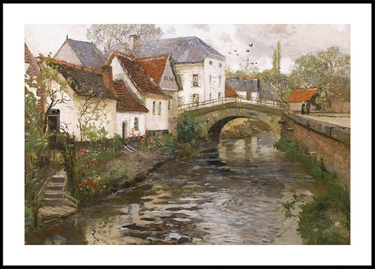 Small Town Near La Panne by Frits Thaulow Poster