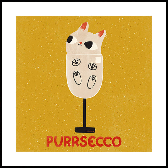 Purrsecco Poster