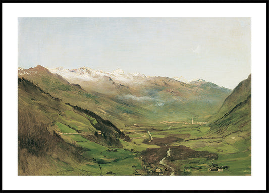 The Gastein Valley by Anton Romako Poster