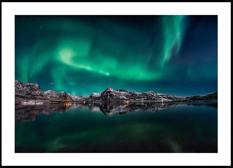 Lofoten Aurora Reflection