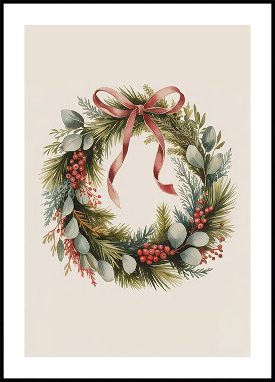 Christmas Wreath Poster