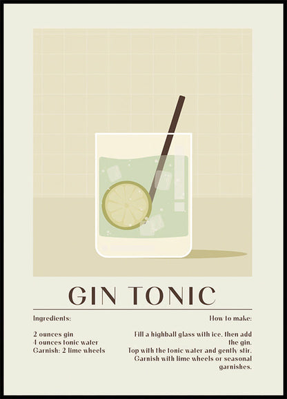 Gin Tonic Poster